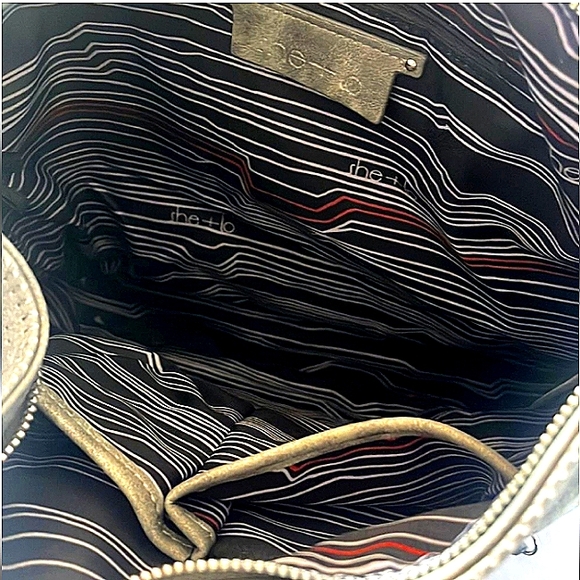 SALE🩶SHE+LO🩶 “NEXT CHAPTER"  CROSSBODY HOBO/Gray Perforated Leather - Picture 8 of 14